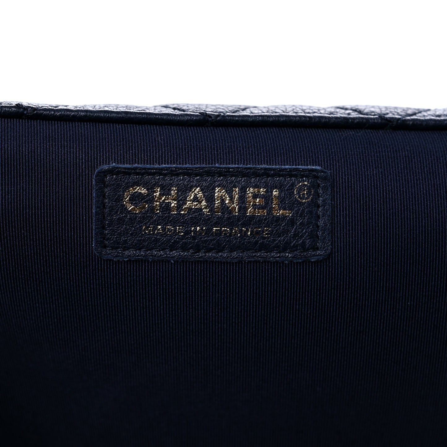 Calfskin Quilted Small XXL Travel Flap Bag Navy