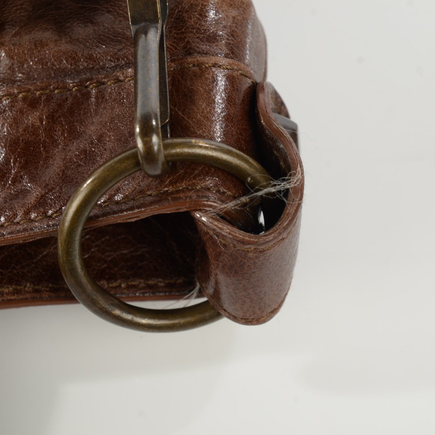 Chevre Classic Hardware First Olive Brown