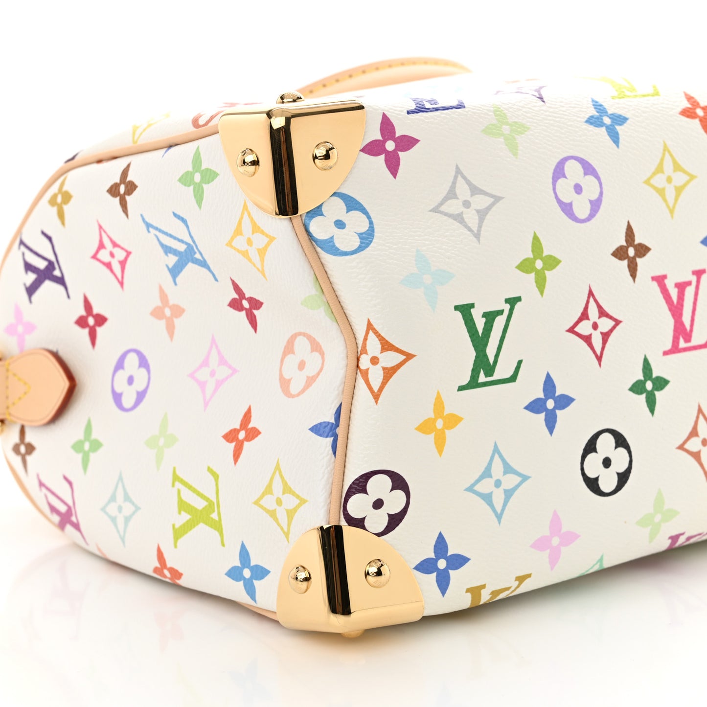 LV X TM Monogram Multicolor Speedy Bandouliere 25 White