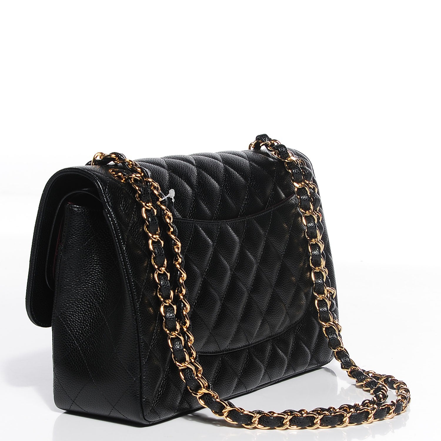Chanel Caviar Quilted Jumbo Double Flap Black 3 of 9