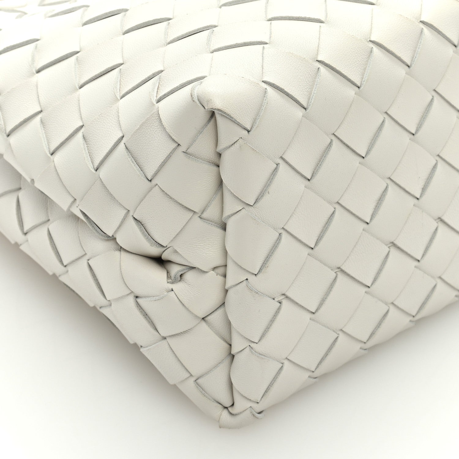 Bottega Veneta Nappa Intrecciato Small Andiamo Shoulder Bag White 7 of 8