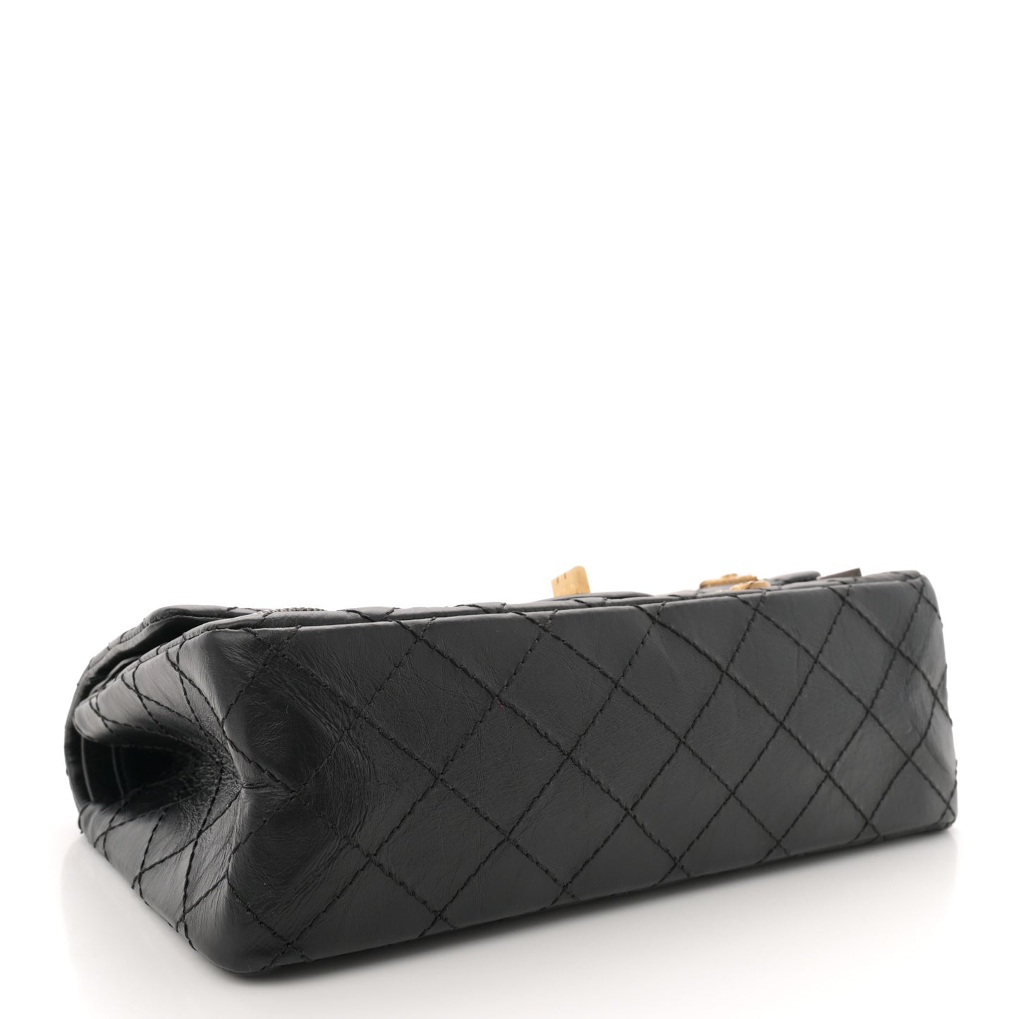 Aged Calfskin Quilted Casino 2.55 Reissue 225 Flap Black