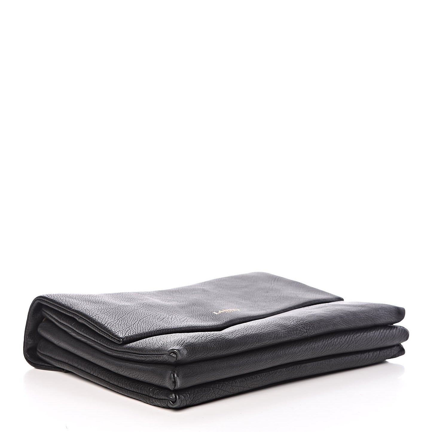 Goatskin Medium Sugar Flap Shoulder Bag Black