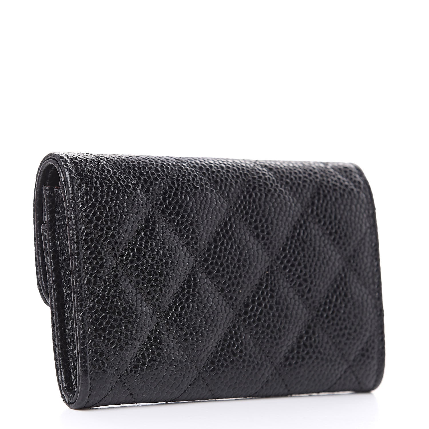 Chanel Caviar Quilted Flap Card Holder Black 3 of 9