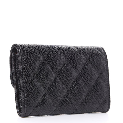 Chanel Caviar Quilted Flap Card Holder Black 3 of 9
