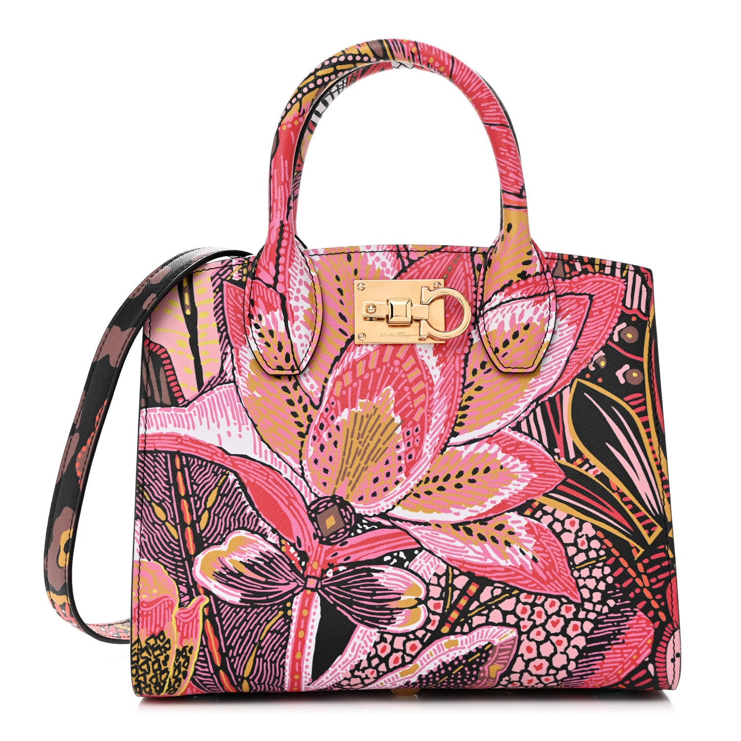 Calfskin Batik Print Small The Studio Bag Multicolor