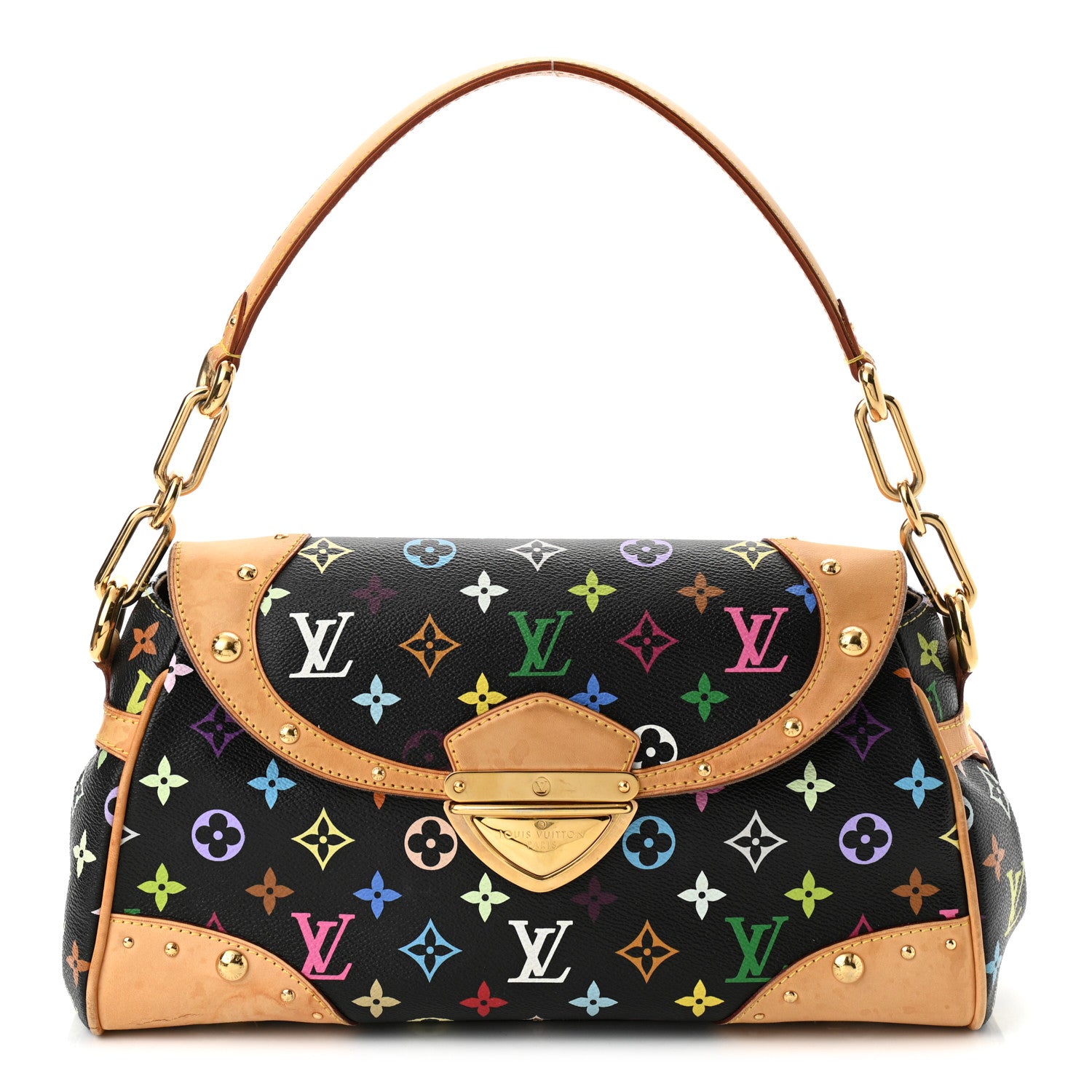 Louis Vuitton Monogram Multicolor Beverly MM Black 1 of 9