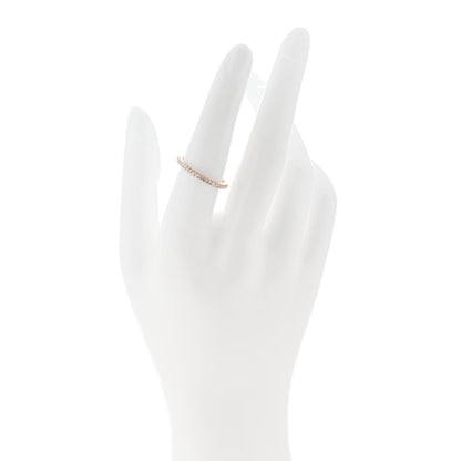 Tiffany 18K Rose Gold Diamond .17ctw Half Circle Soleste Band Ring 54 7 2 of 5