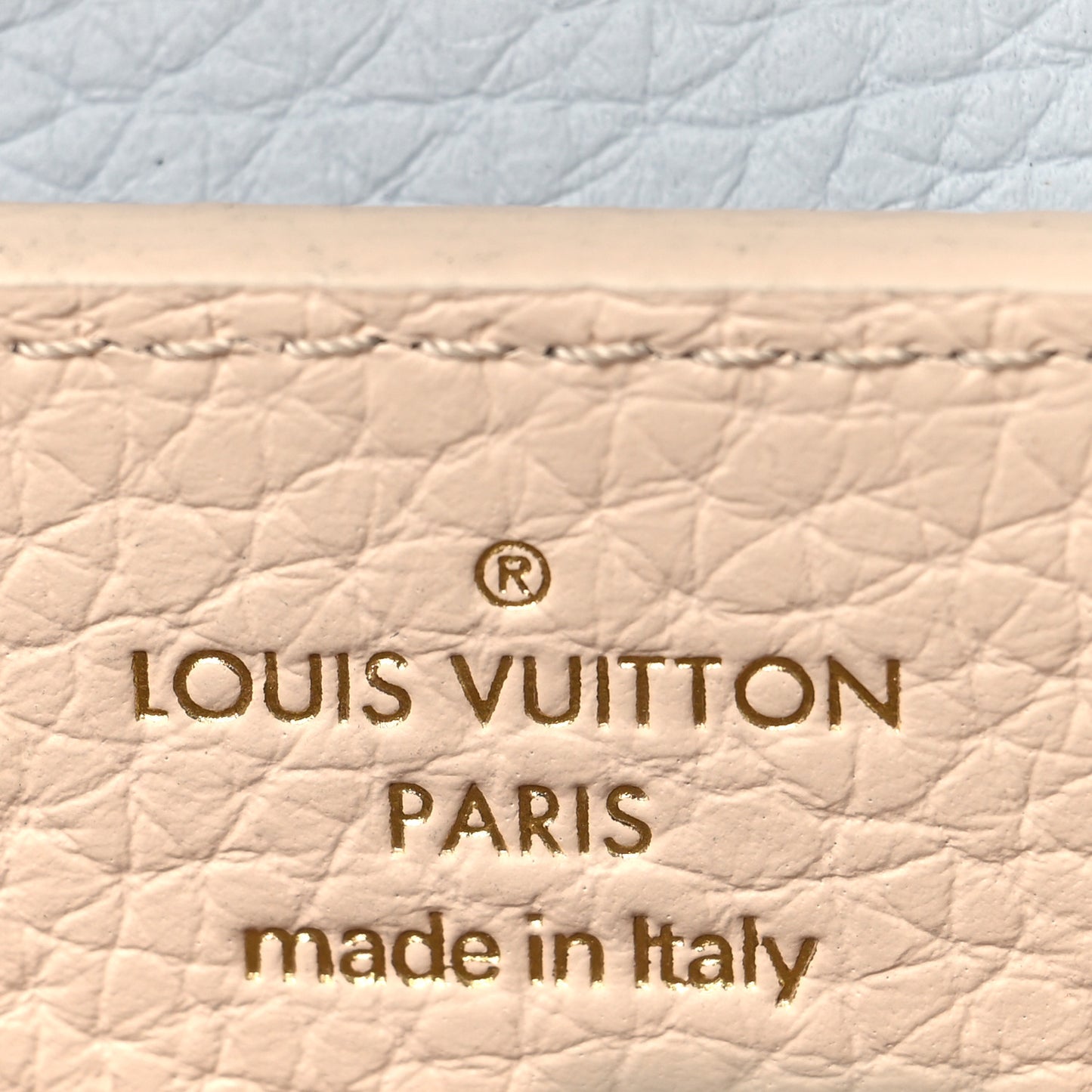 Taurillon LV Capucines Mini Blush Olyme Blue White