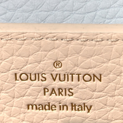 Louis Vuitton Taurillon LV Capucines Mini Blush Olyme Blue White 6 of 10
