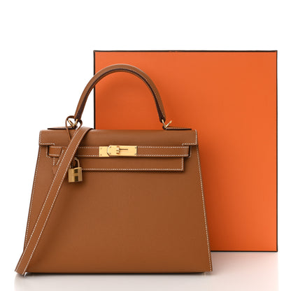 Hermes Epsom Kelly Sellier 28 Gold 13 of 13