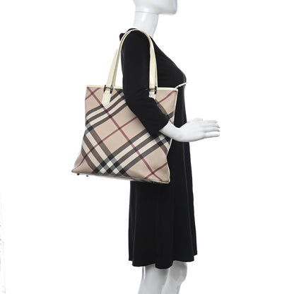 Burberry Supernova Check Tote White 2 of 20