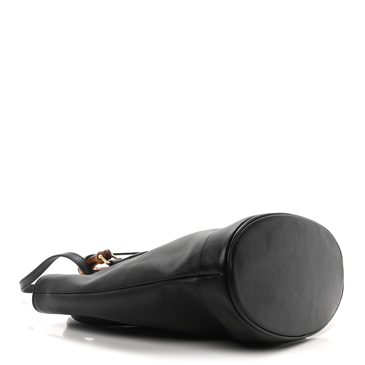 Calfskin Medium Diana Round Tote Bag Black Grey