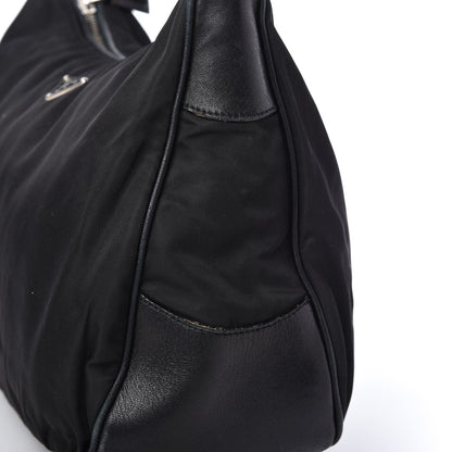 Prada Tessuto Nylon Vitello Shoulder Bag Black 14 of 15