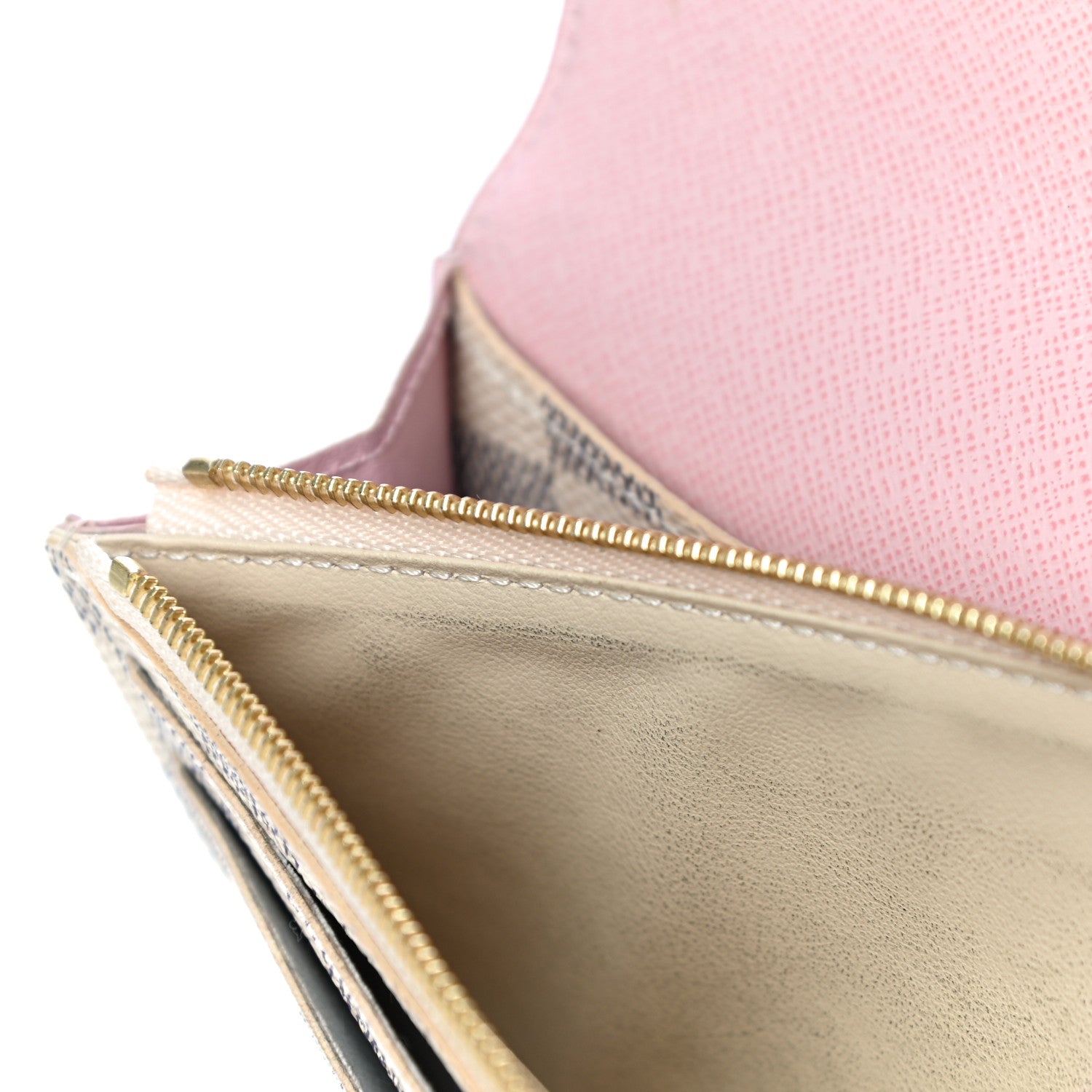 Louis Vuitton Damier Azur Emilie Wallet Rose Ballerine 13 of 15