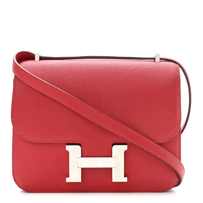 Hermes Epsom Constance 18 Rouge Casaque 1 of 13
