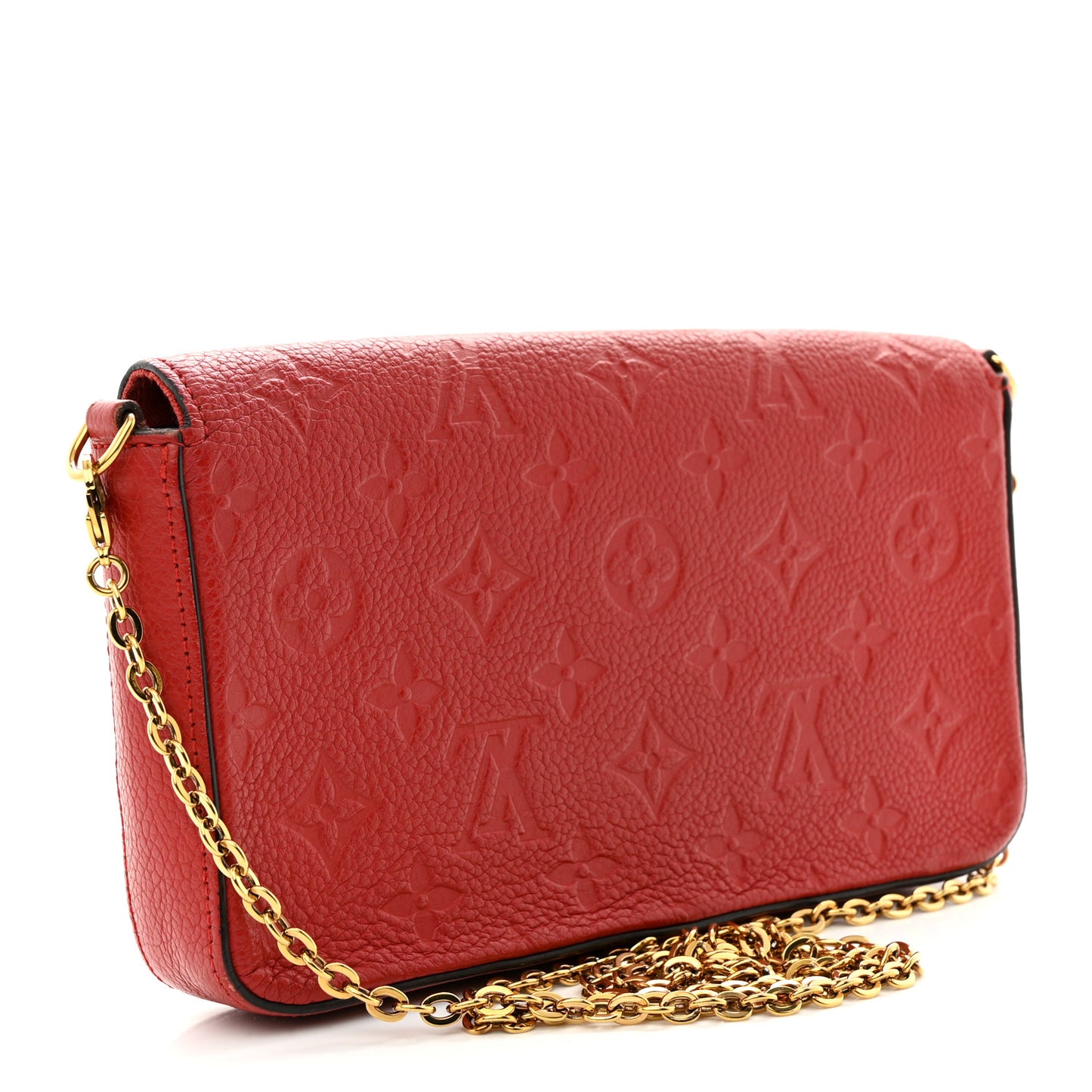 Empreinte Pochette Felicie Chain Wallet Scarlet