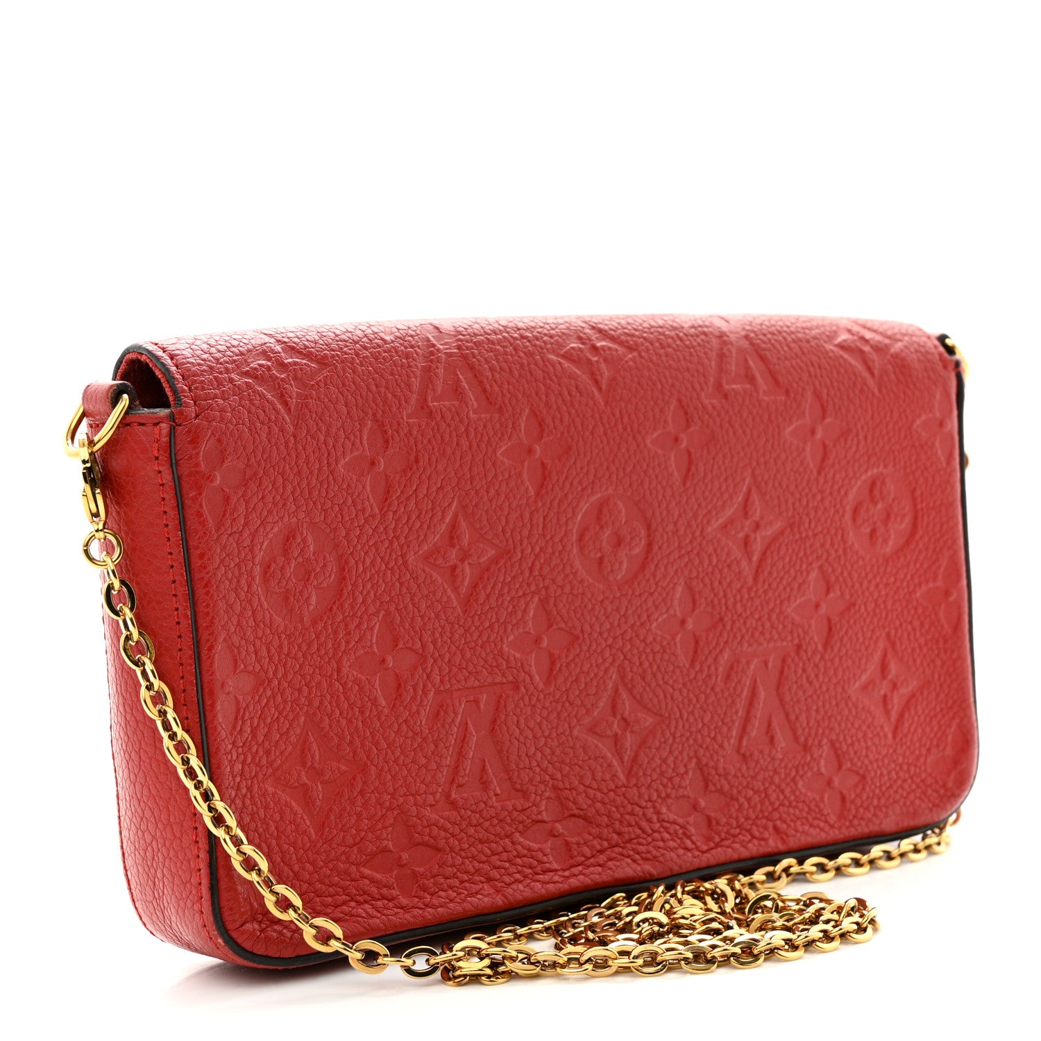 Louis Vuitton Empreinte Pochette Felicie Chain Wallet Scarlet 4 of 14