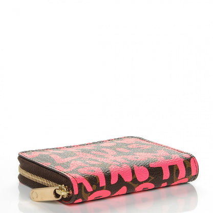 Louis Vuitton Monogram Graffiti Zippy Coin Purse Fuchsia 4 of 6