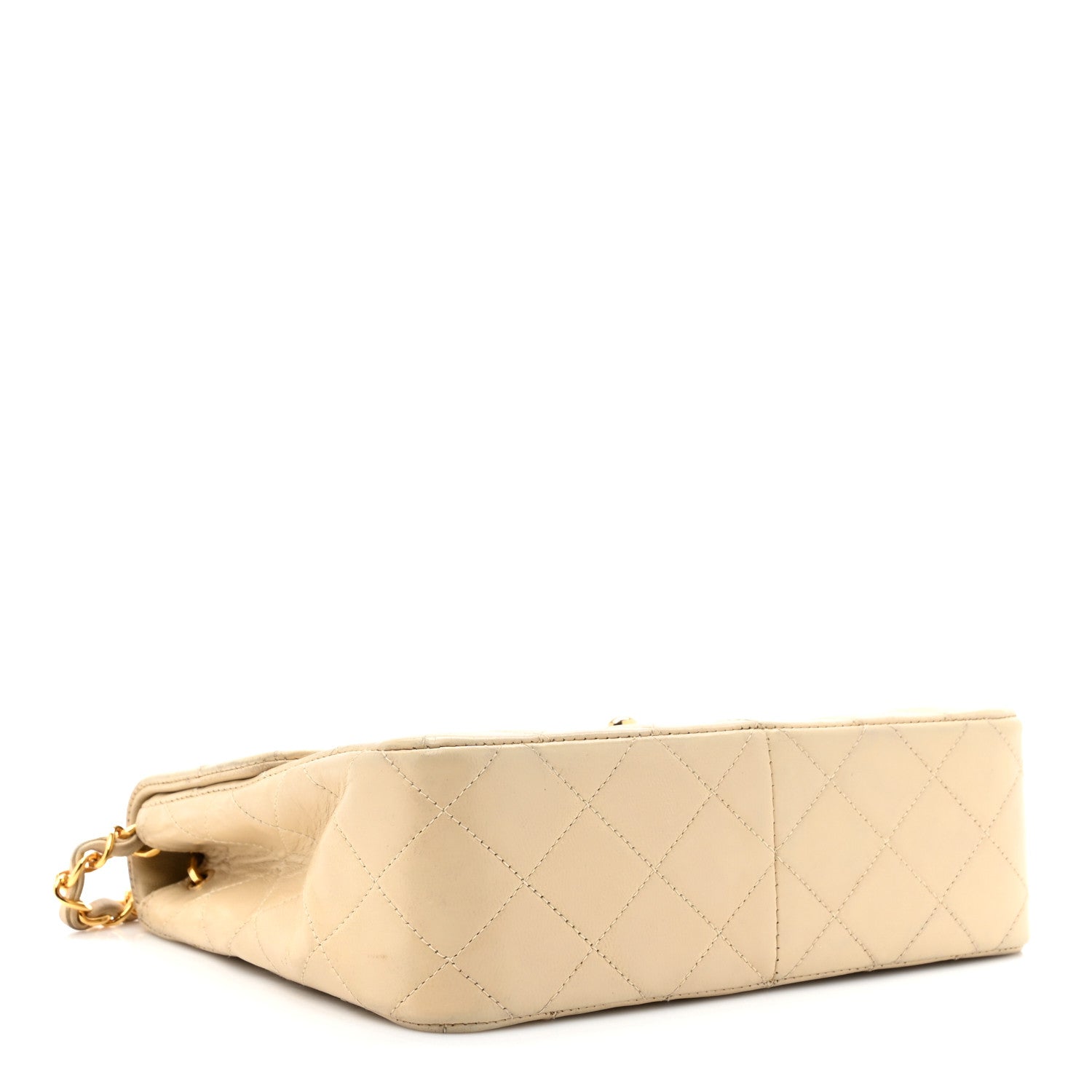 Chanel Lambskin Quilted Small Single Flap Beige 4 of 17