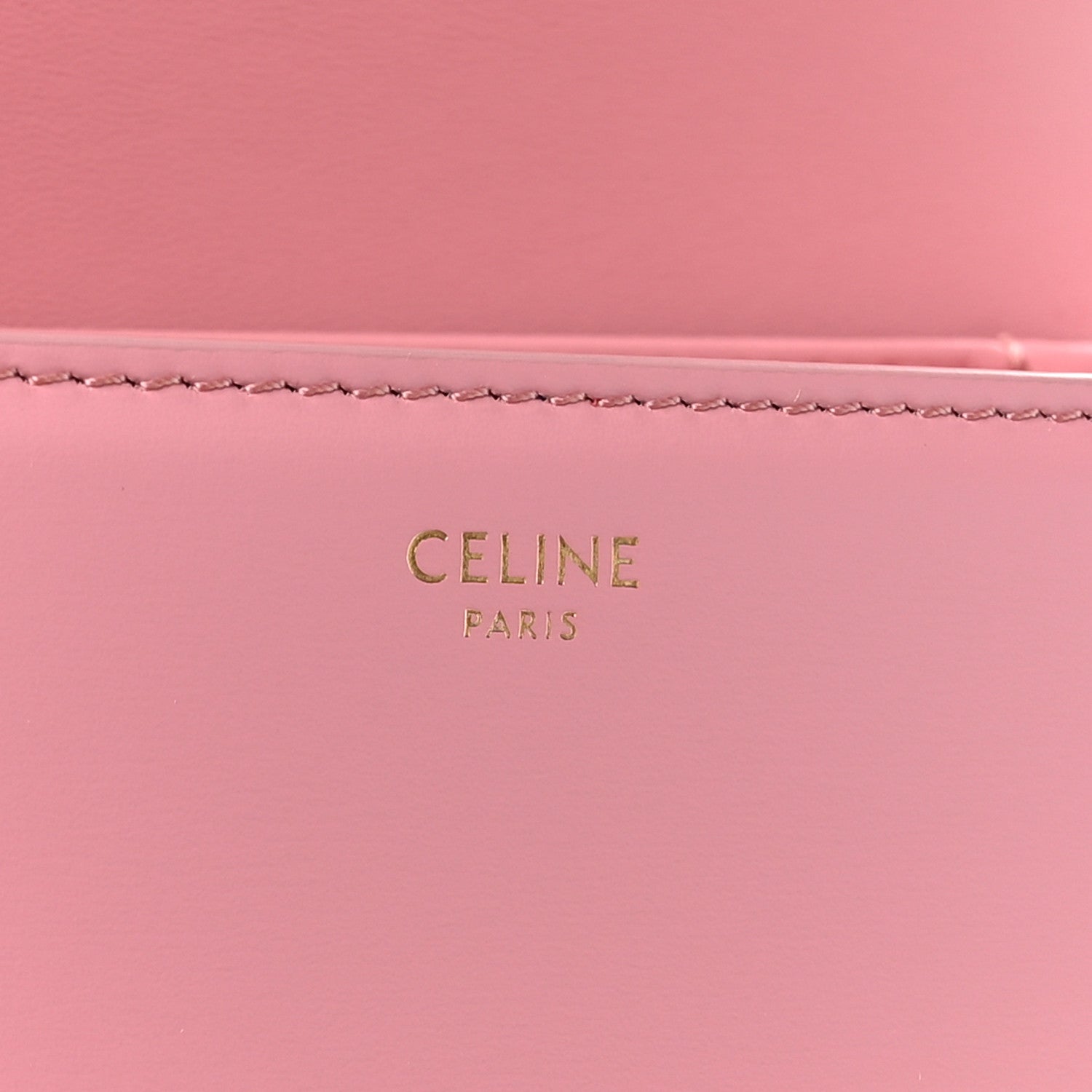 Celine Shiny Calfskin Teen Triomphe Rose 6 of 9