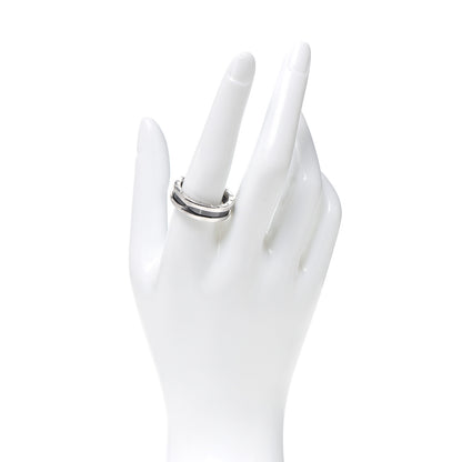Bulgari Sterling Silver Ceramic Save The Children One-Band Ring 62 10 2 of 5