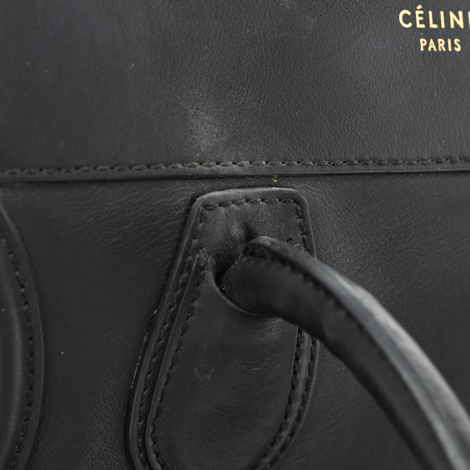 Celine Smooth Calfskin Mini Luggage Black 13 of 15