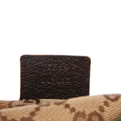 Gucci GG Monogram Web Double Pocket Belt Bag Dark Brown 7 of 8