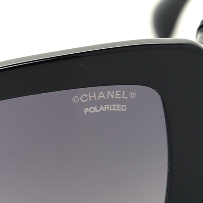 Chanel Acetate Calfskin Polarized Square Sunglasses 5473-Q-A Black 7 of 8