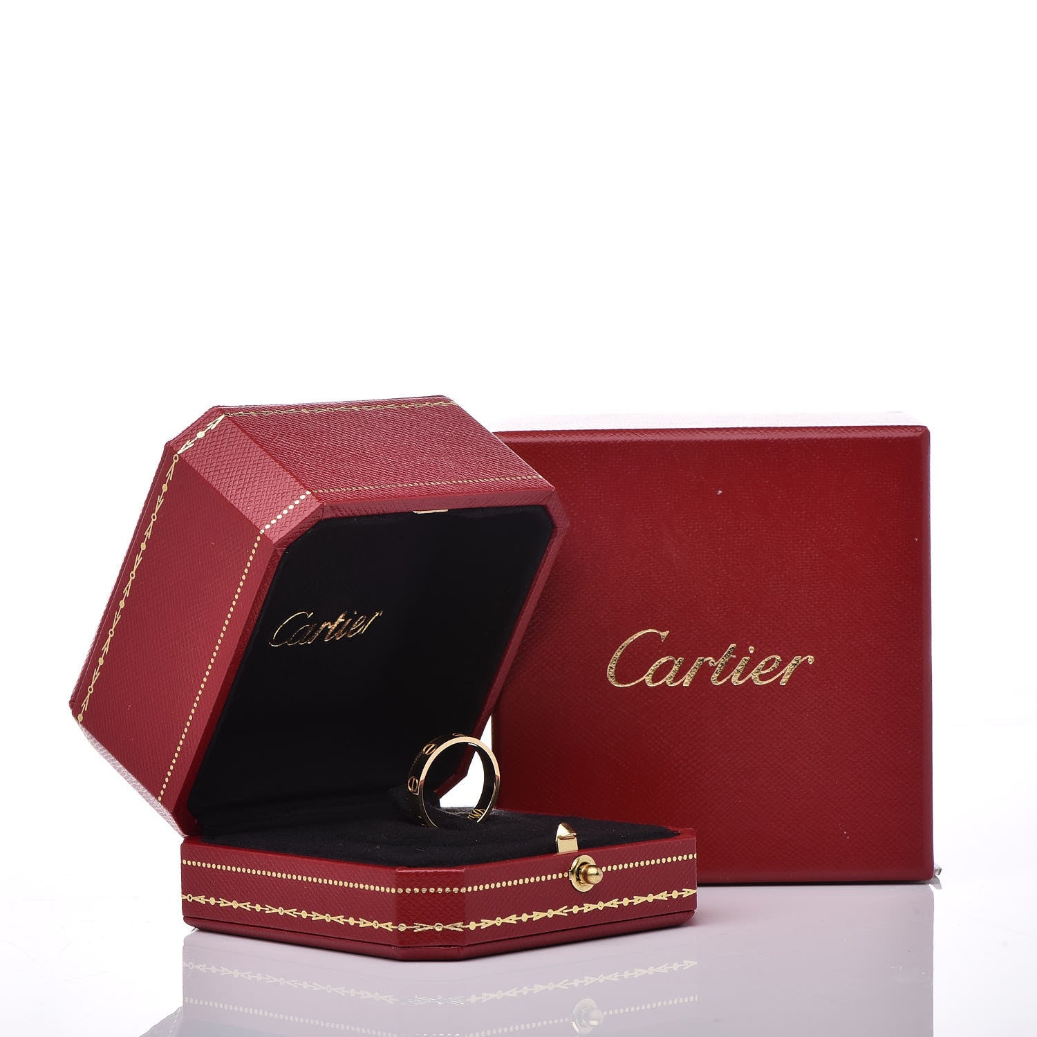 Cartier 18K Yellow Gold 3.5mm LOVE Wedding Band Ring 52 6 5 of 5