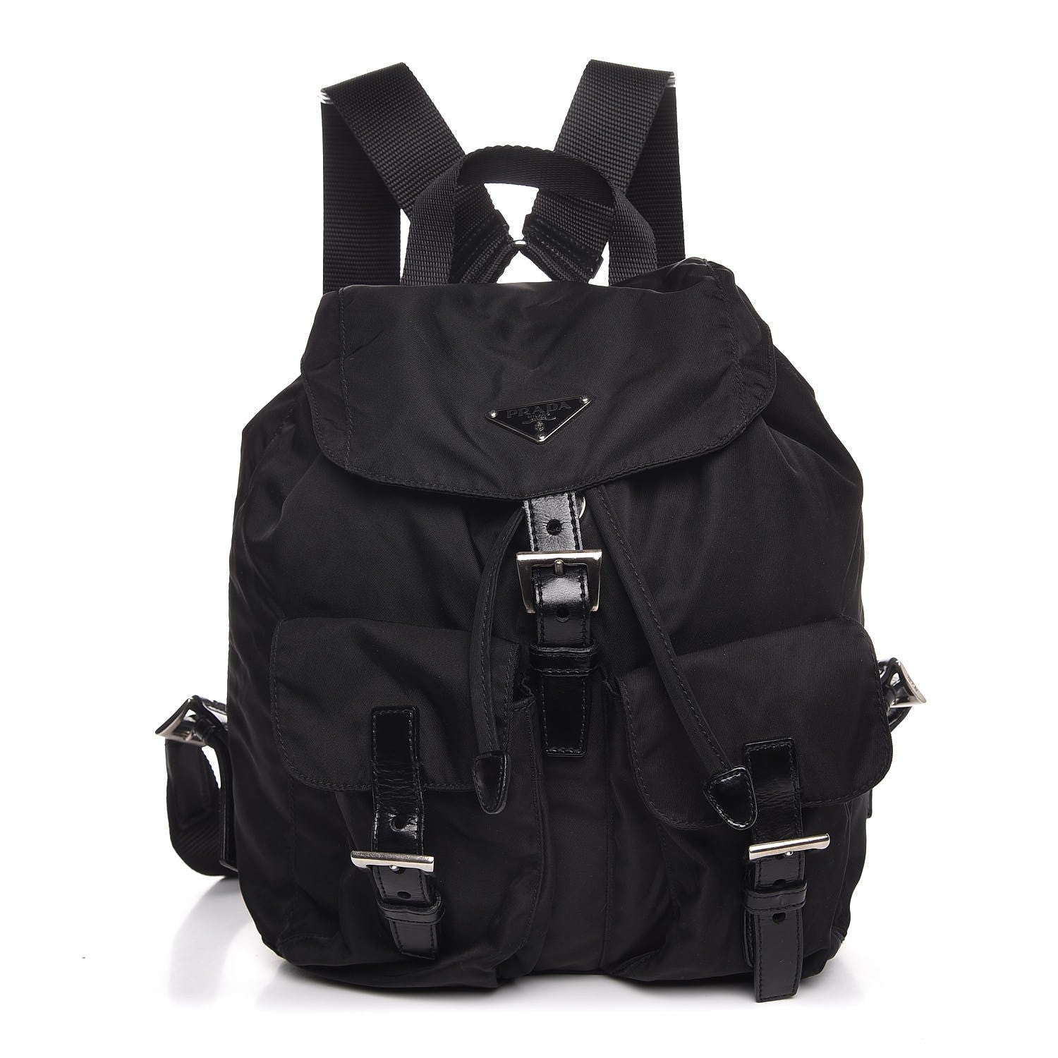 Prada Tessuto Nylon Vela Small Backpack Black 1 of 7