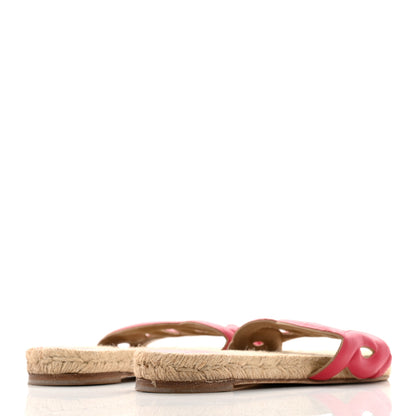 Hermes Nappa Famosa Espadrille Sandals 36 Rosa Framboise 5 of 11