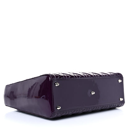 Christian Dior Patent Cannage Large Lady Dior Violet Purple 4 of 11