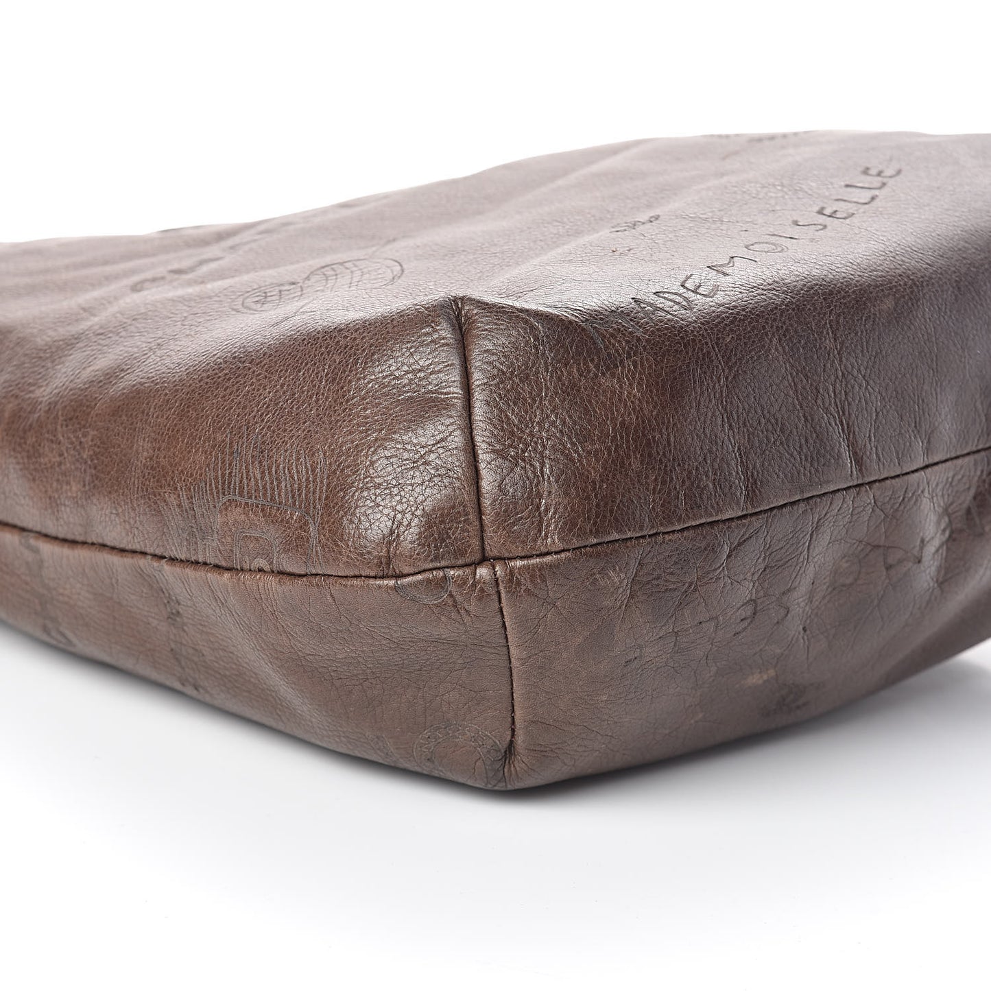 Calfskin Graffiti Mademoiselle Hobo Brown