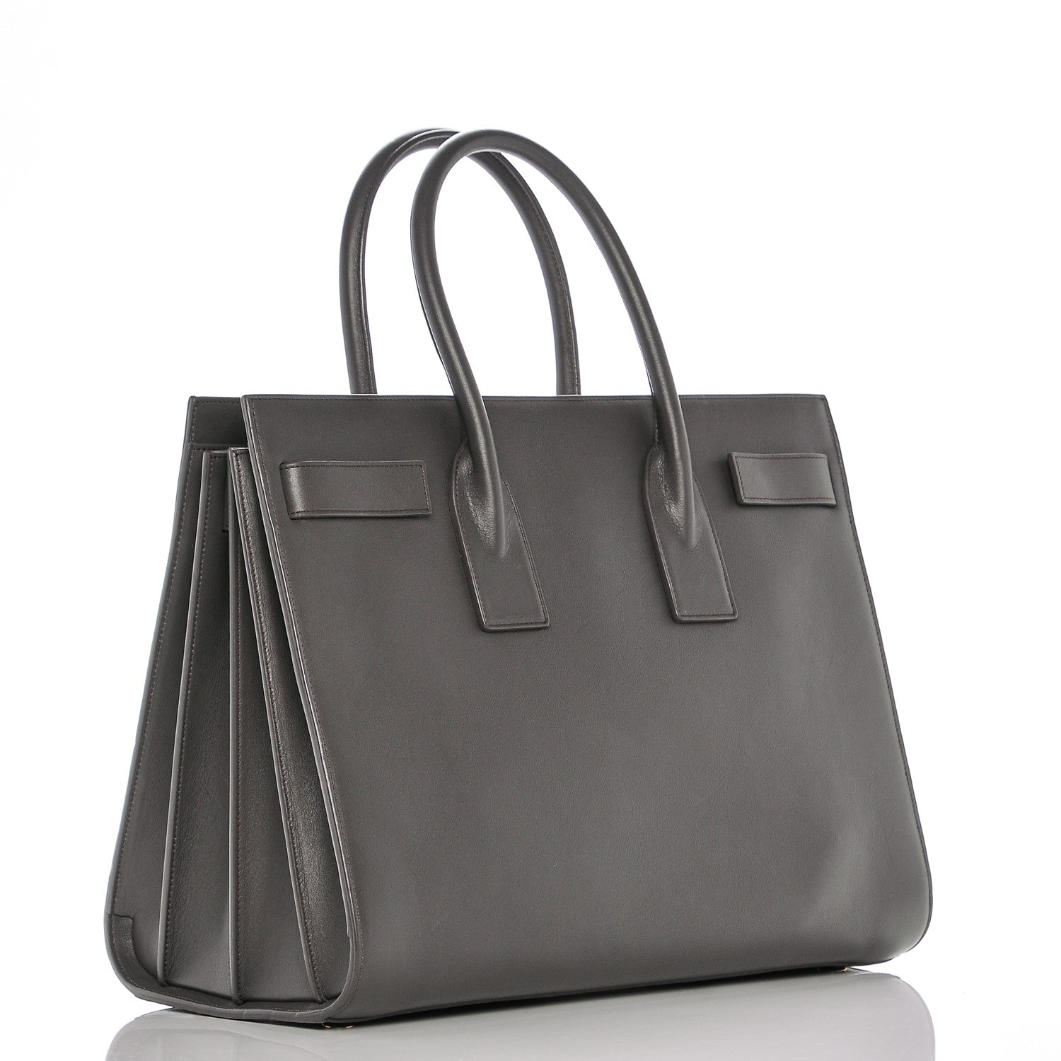 Saint Laurent Calfskin Large Sac De Jour Carryall Earth 3 of 6