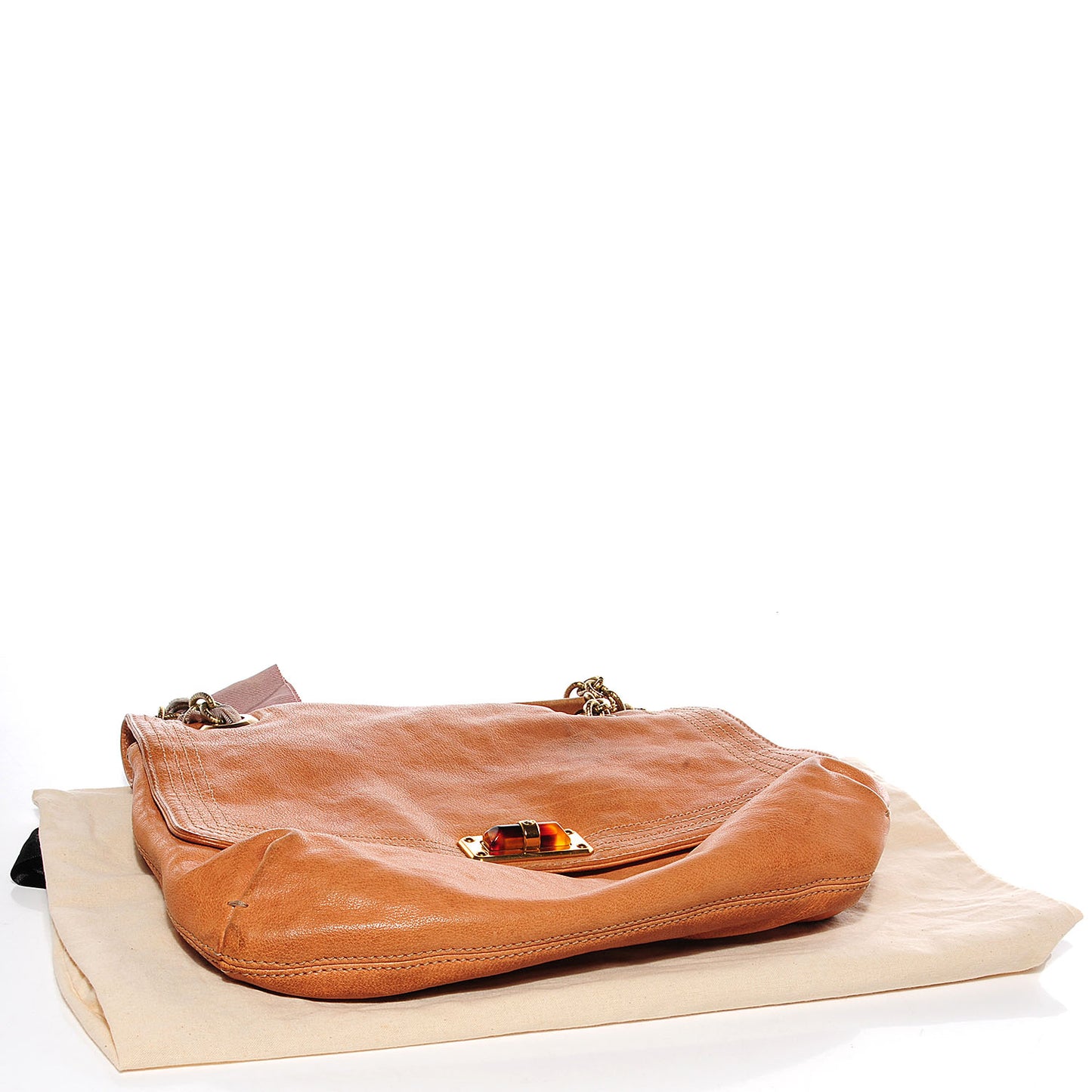 Smooth Grained Leather Medium Happy Shoulder Bag