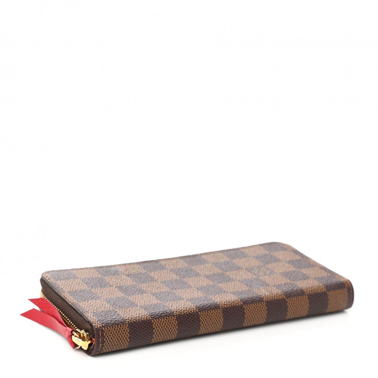 Damier Ebene Clemence Wallet Cherry