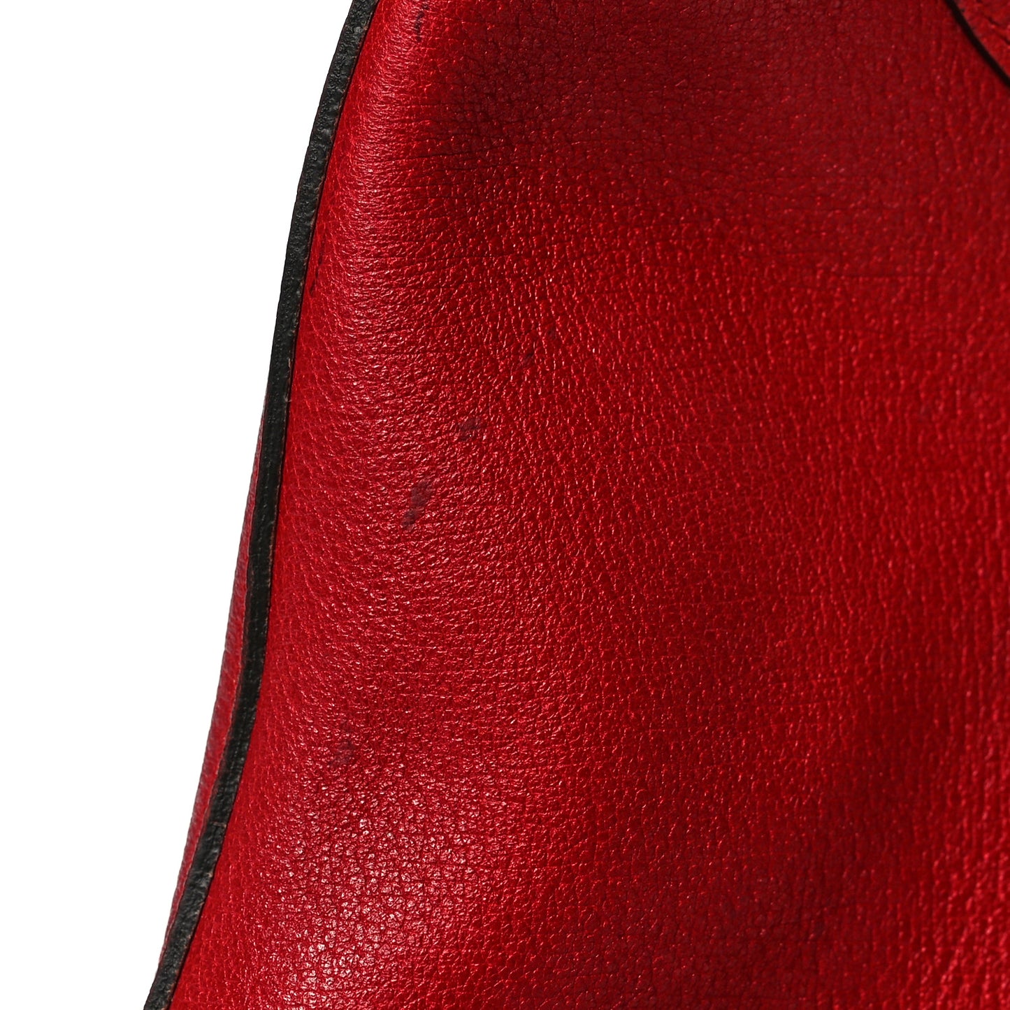 Soft Grained Calfskin Web Medium Jackie Hobo Red