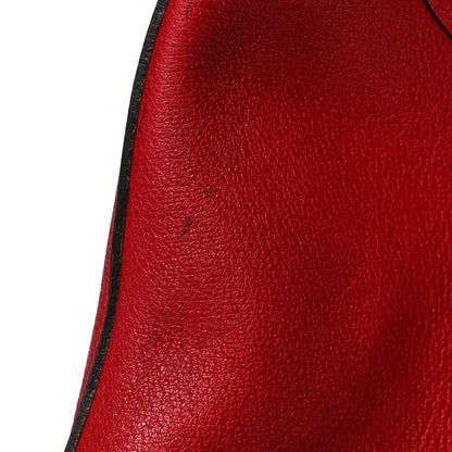 Gucci Soft Grained Calfskin Web Medium Jackie Hobo Red 15 of 16