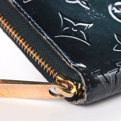 Louis Vuitton Vernis Zippy Wallet Blue Nuit 8 of 13