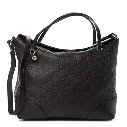 Gucci Guccissima Medium Bree Foldover Tote Chocolate 1 of 9