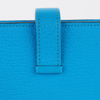 Hermes Chevre Mysore Bearn Wallet Bleu Azteque 10 of 14