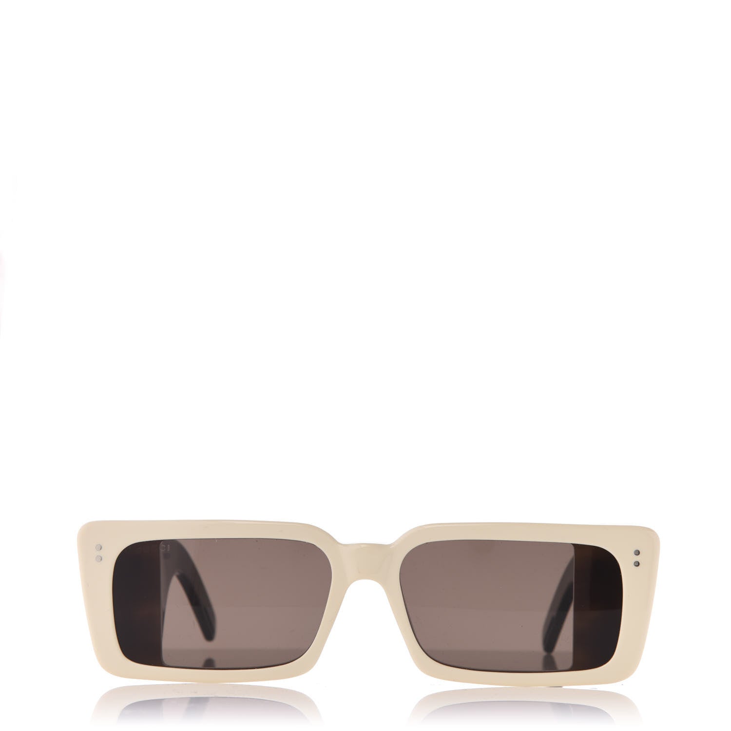 Gucci Acetate Rectangular Flap GG0543S Sunglasses White Black 2 of 9