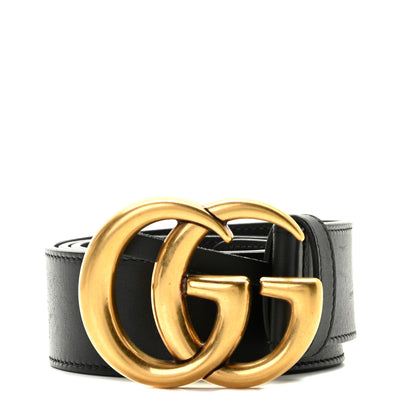 Gucci Calfskin Double G 40mm Belt 80 32 Black 1 of 4