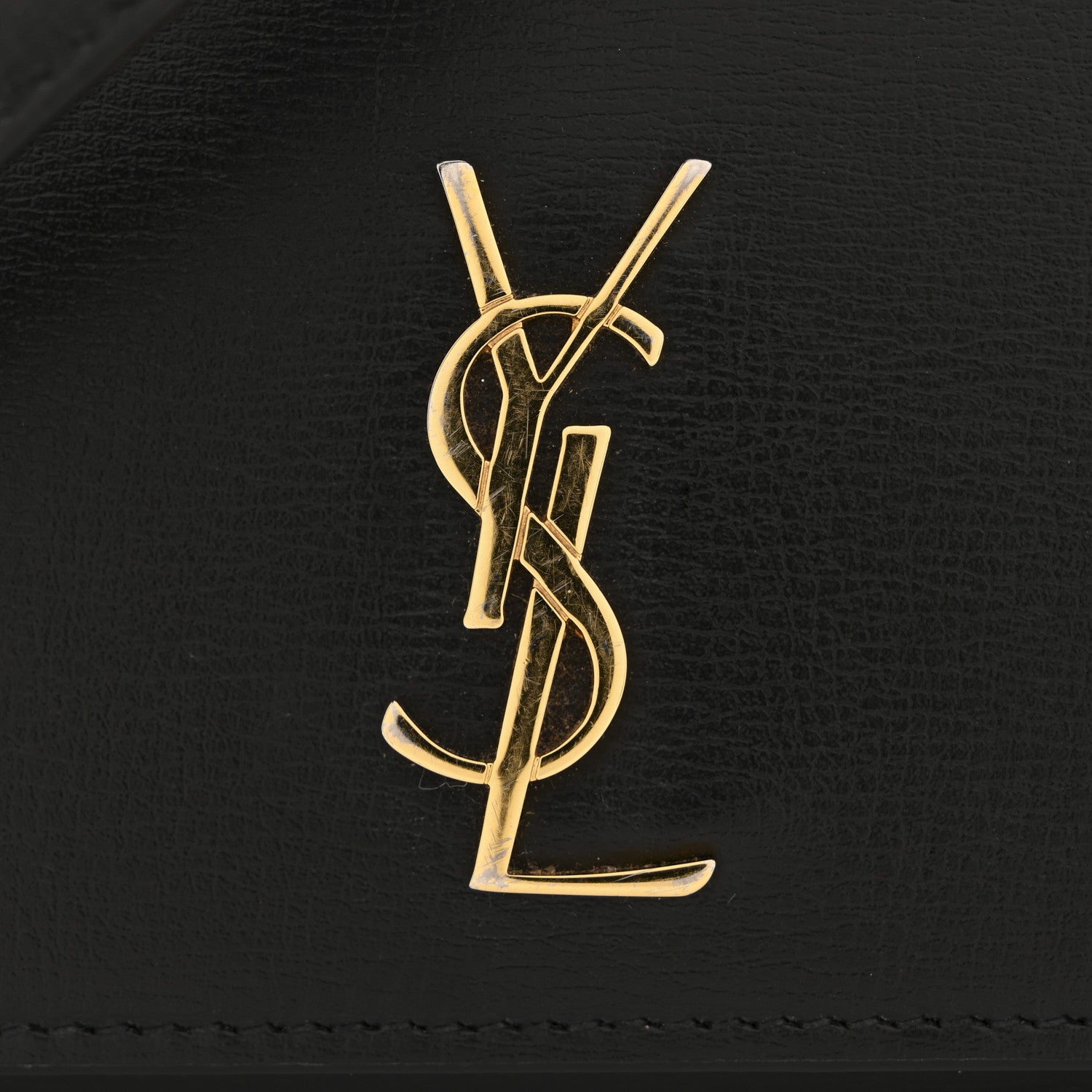Saint Laurent Smooth Calfskin Monogram Phone Holder Crossbody Black 12 of 13