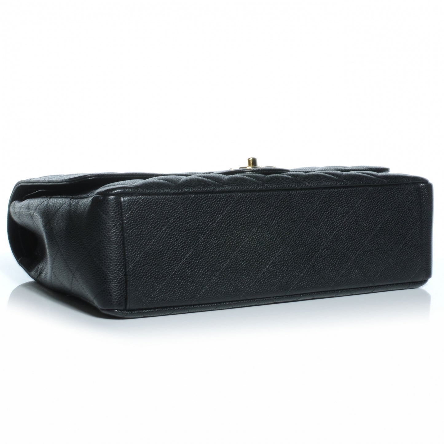 Caviar Quilted Maxi Double Flap Black