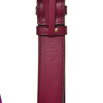 Gucci Velvet Matelasse GG Marmont Belt Bag 85 34 Fuchsia Violet Cyclamen 8 of 9