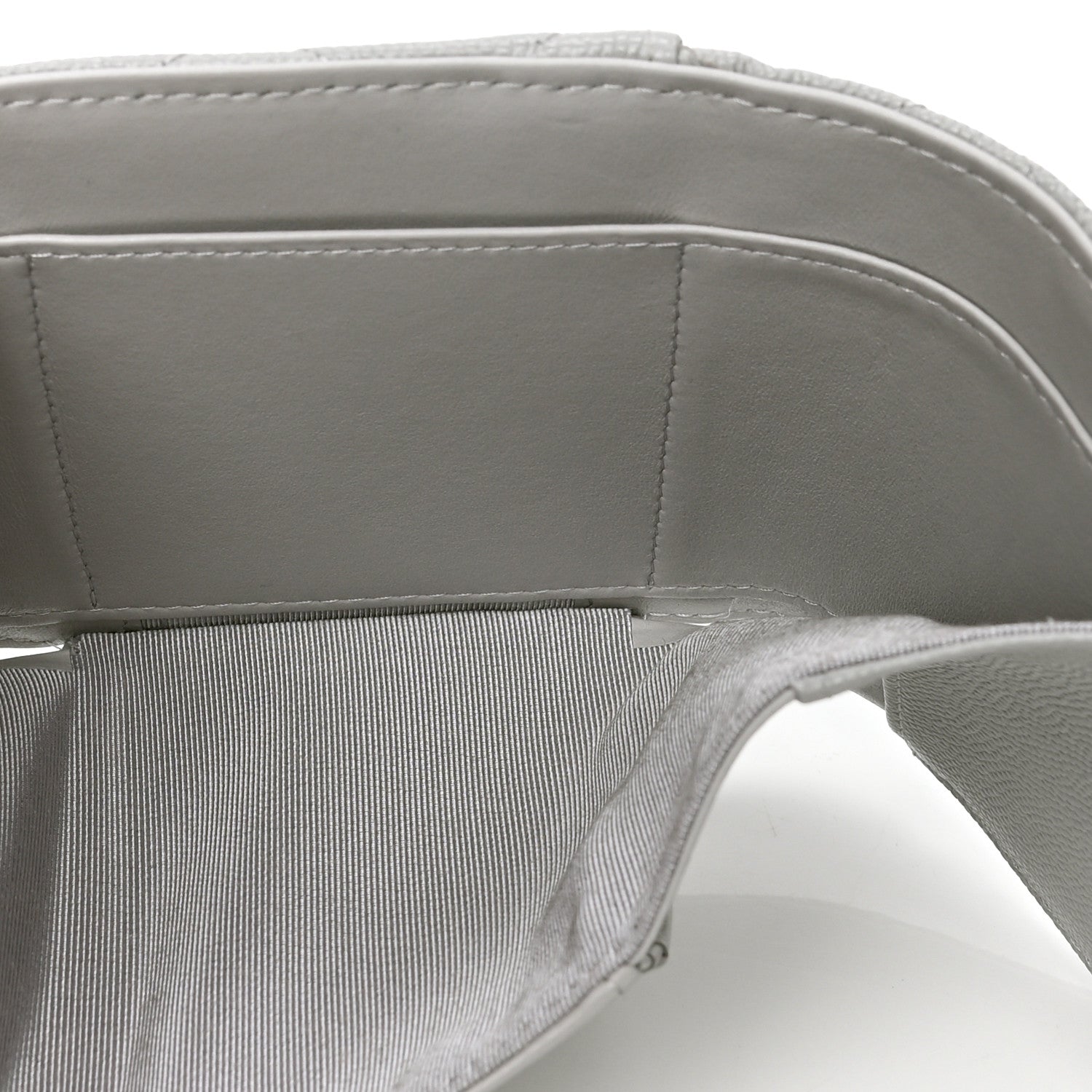 Chanel Caviar Quilted Compact Flap Wallet Grey 5 of 5