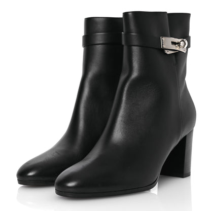 Hermes Calfskin Saint Germain Ankle Boots 39 Black 4 of 11