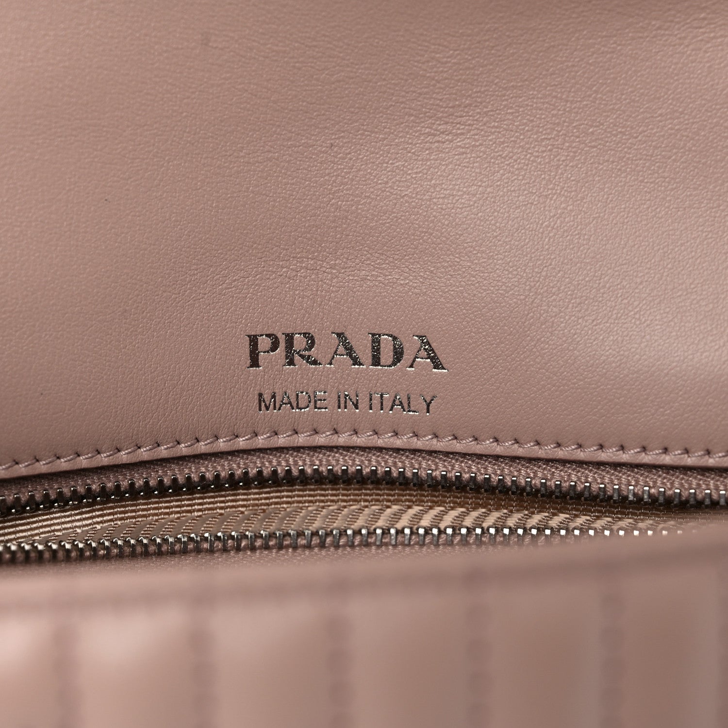 Prada Soft Calfskin Impunture Diagramme Medium Chain Flap Shoulder Bag Cipria 5 of 8